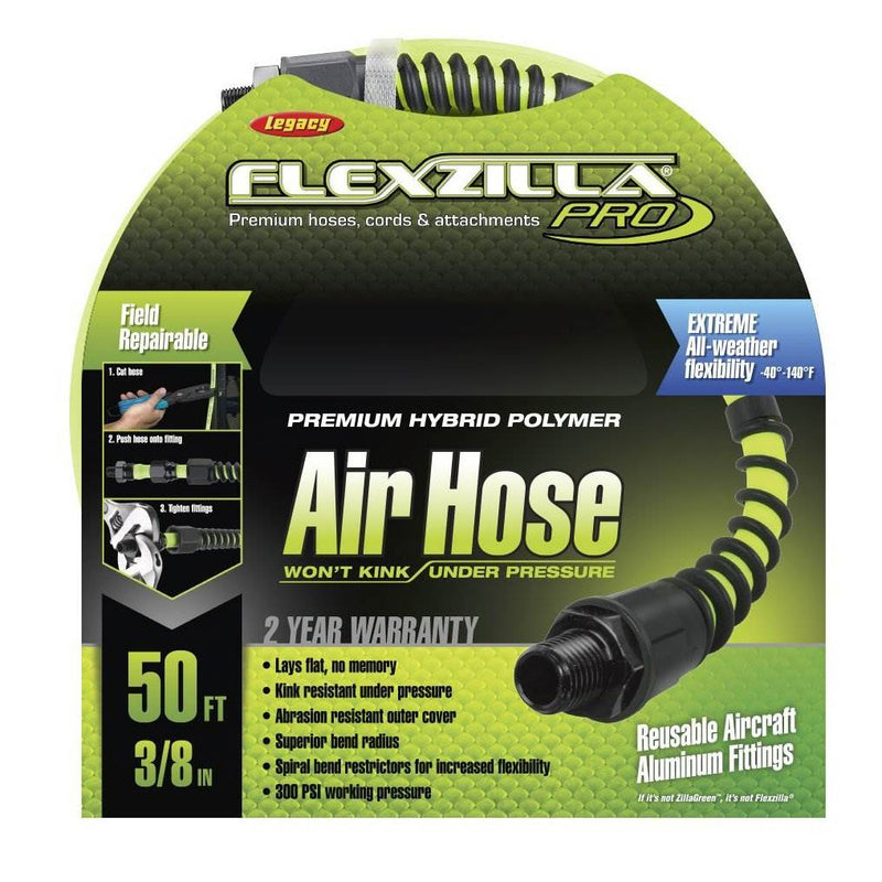 Flexzilla Pro Air Heavy Duty Hybrid Garden Hose, 3/8" x 50&