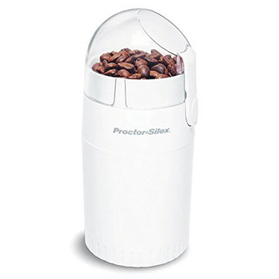Proctor Silex Fresh Grind 10 Cup Whole Bean Steel Coffee Grinder, White (4 Pack)