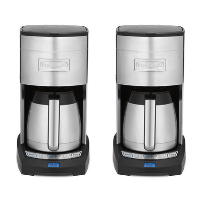 Cuisinart 10 Cup Thermal Stainless Coffee Maker (Certified Refurbished) (2 Pack)