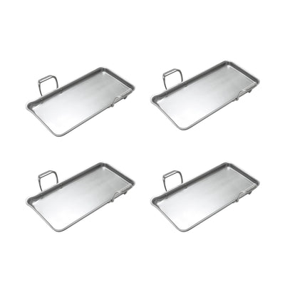 Chantal 19 x 9.5 In Induction 21 Stainless Steel Tri Ply Griddle Pan (4 Pack)
