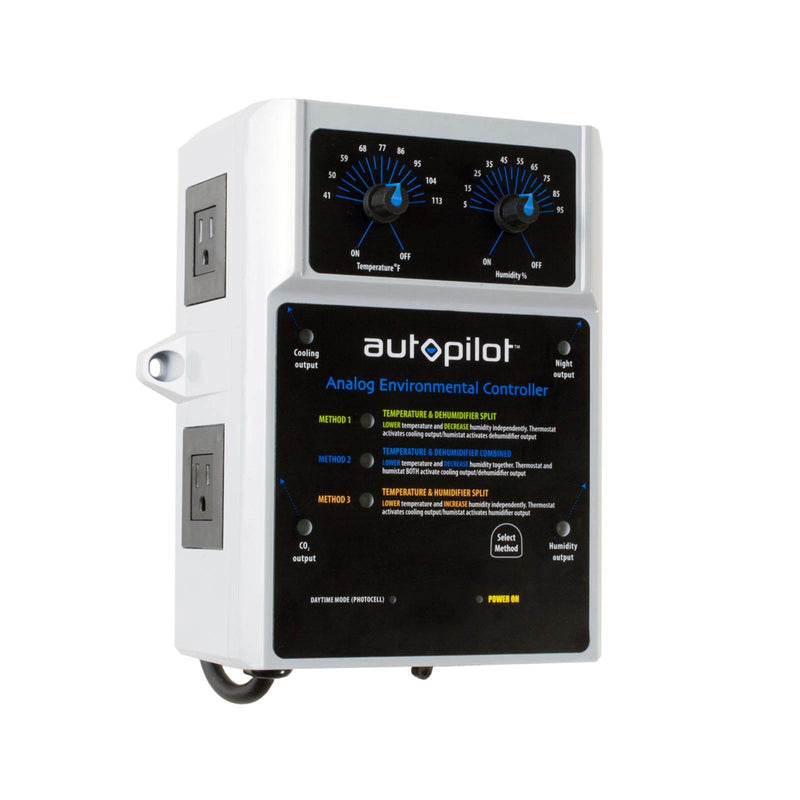 AutoPilot Analog Garden Temp Co2 Environmental Controller with Sensor (2 Pack)