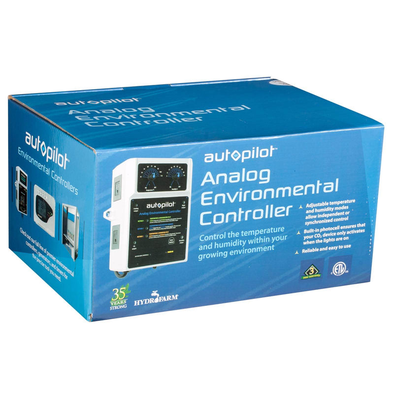 AutoPilot Analog Garden Temp Co2 Environmental Controller with Sensor (2 Pack)