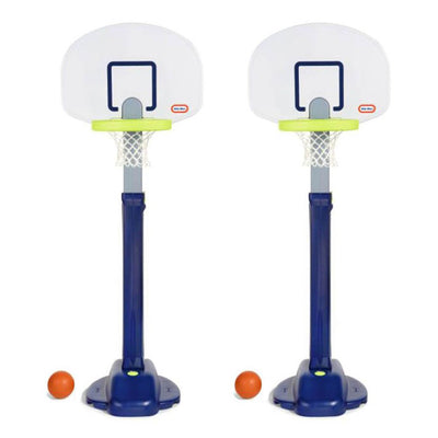 Little Tikes Adjust 'n Jam Pro Basketball Hoop Toy with Sand Base (2 Pack)