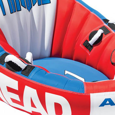Airhead Inflatable Throne 1 Rider Sofa Design Lounging Lake Towable (2 Pack)