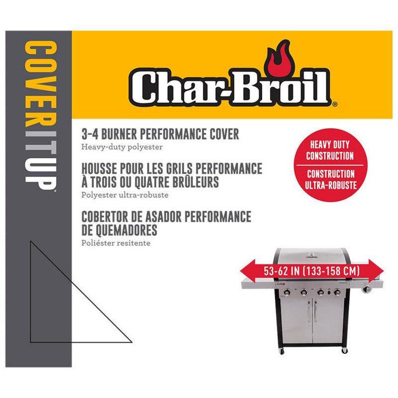 Char Broil Performance 3 to 4 Burner 62" Grill Cover w/ Heavy Polyester (4 Pack)