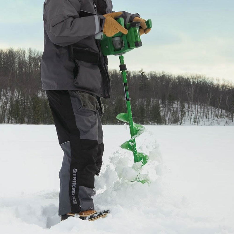 ION 8" Lithium Ion Electric Ice Fishing Auger with Reverse & Battery (2 Pack)