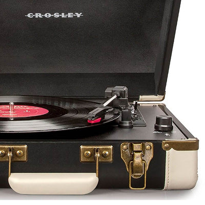 Crosley Executive USB 3-Speed Bluetooth Record Player Turntable, Black (2 Pack)