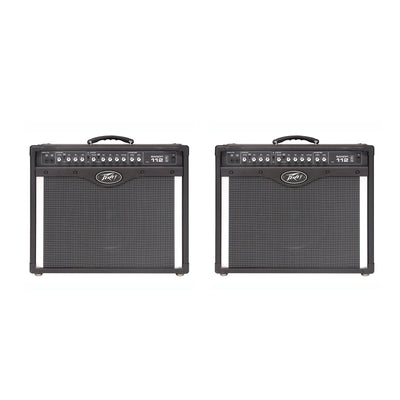 Peavey 12 Inch Compact Vented 80W Combo Guitar TransTube Amplifier (2 Pack)