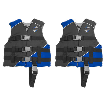 Airhead Slash Childrens 30-50 Lb Closed Sided Boating Life Vest Jacket (2 Pack)