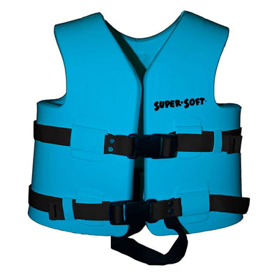 TRC Recreation Super Soft Child Life Jacket Swim Vest, Small, Marina Blue (Used)