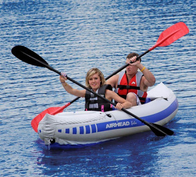 Airhead Roatan Double Rider River Lake Water Lightweight Travel Kayak (2 Pack)