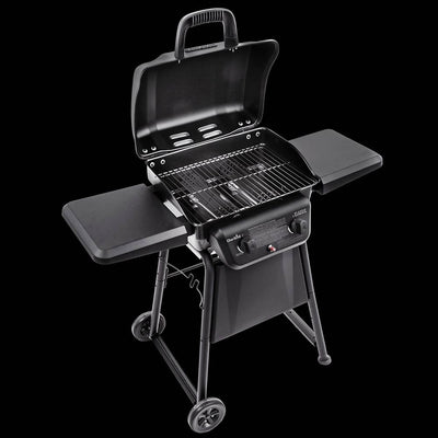 Char Broil Classic Outdoor 2 Burner Gas BBQ Patio Cabinet Grill, Black (2 Pack)