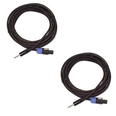 Peavey PV Professional 25' 2 Conductor 14 Gauge to 0.25" Speaker Cable (2 Pack)