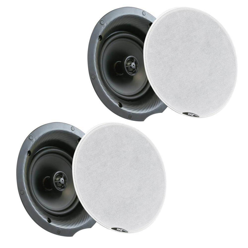 Pyle Audio 5.25 Inch 2 Way 240W Bluetooth Ceiling Wall Speakers, Pair (4 Pack)