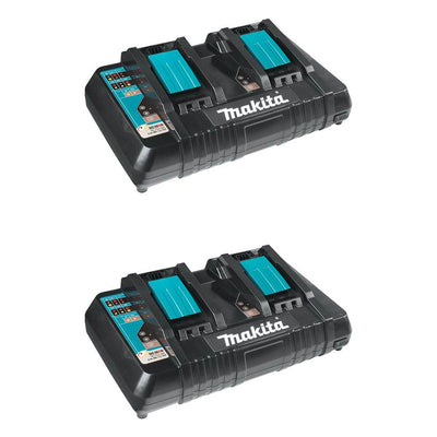 Makita 18-Volt Lithium-Ion Dual-Port Rapid Optimum Tool Battery Charger (2 Pack)