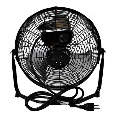 Comfort Zone 12" High-Velocity 3 Speed 180-Degree Cradle Fan, Black (For Parts)