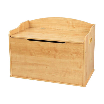 KidKraft Austin Wooden Kids Playroom Storage Bench Toy Box, Natural (2 Pack)