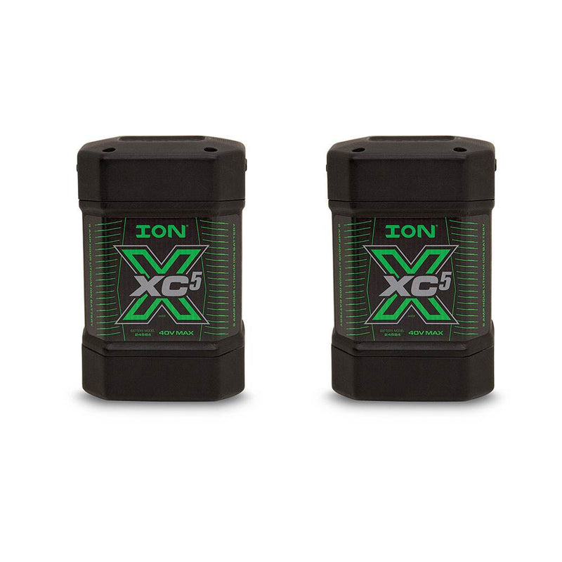 ION XC5 40V Max Lithium Ion Electric Ice Fishing Auger Battery Pack (2 Pack)