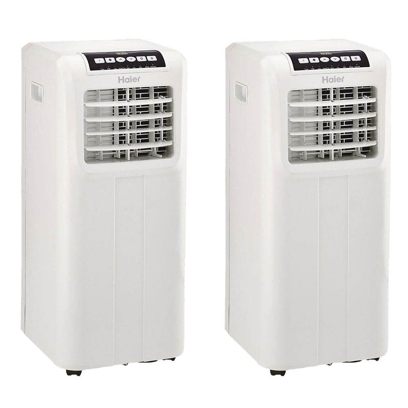 Haier Portable 10,000 BTU AC Portable Air Conditioner Cooling Unit (2 Pack)