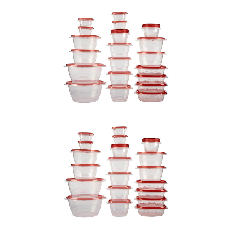 Rubbermaid TakeAlongs Assorted Food Storage Containers, 40 Piece Set (2 Pack)