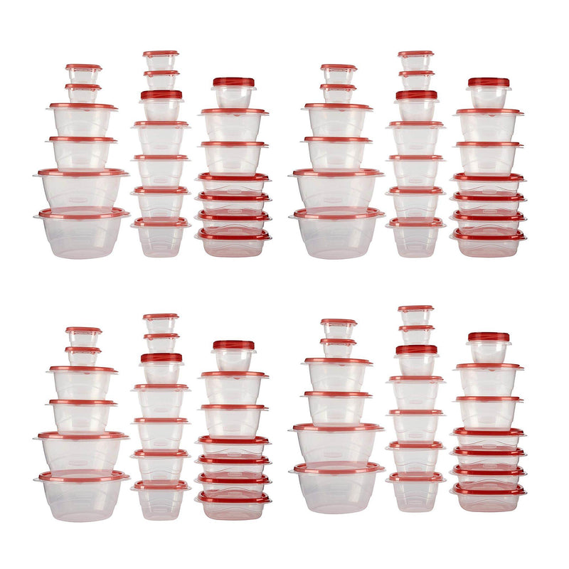 Rubbermaid TakeAlongs Assorted Food Storage Containers, 40 Piece Set (4 Pack)