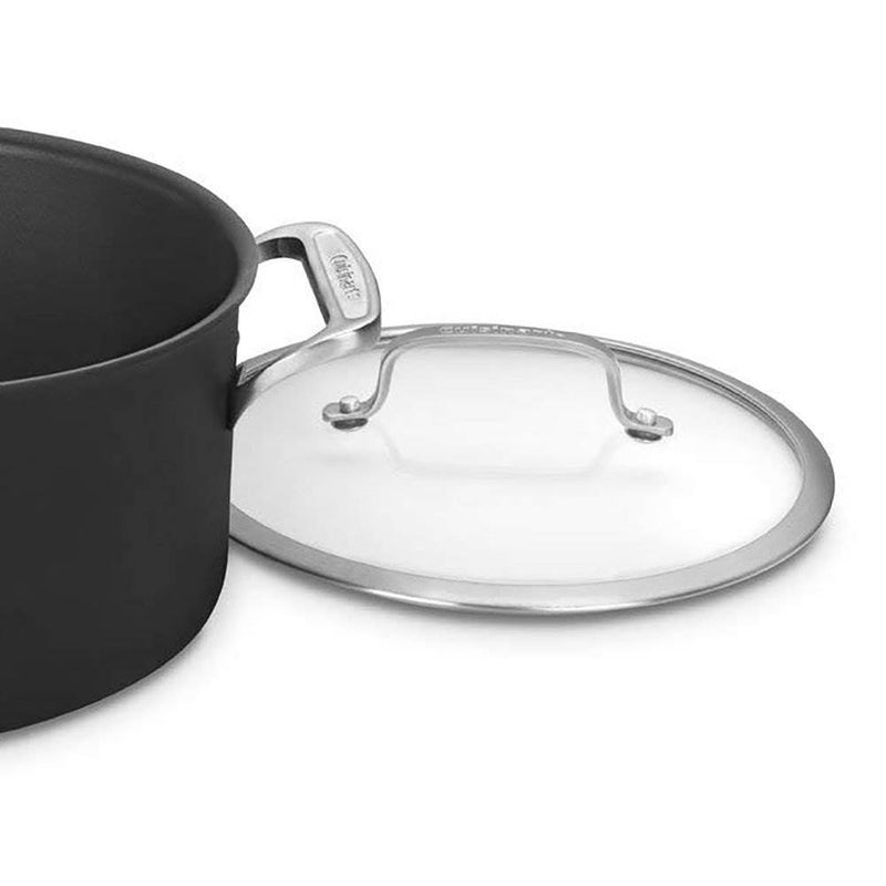 Cuisinart 6 Quart Non-Stick Dishwasher Safe Induction Stockpot, Black (2 Pack)