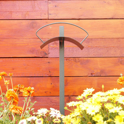 Yard Butler Heavy Duty Steel Free Standing Outdoor Garden Hose Hanger Holder