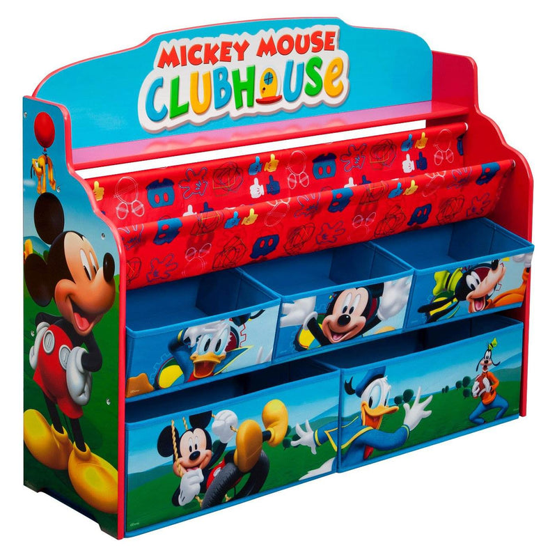 Delta Children Mickey Mouse Clubhouse Deluxe Book and Toy 3 Shelf Organizer
