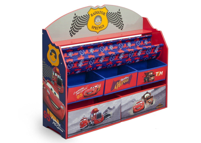 Delta Children Disney & Pixar Cars 3 Deluxe Kids Book and Toy 3 Shelf Organizer