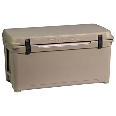 Engel 80 High Performance 18.5 Gallon 75 Can Roto Molded Ice Cooler, Tan(2 Pack)