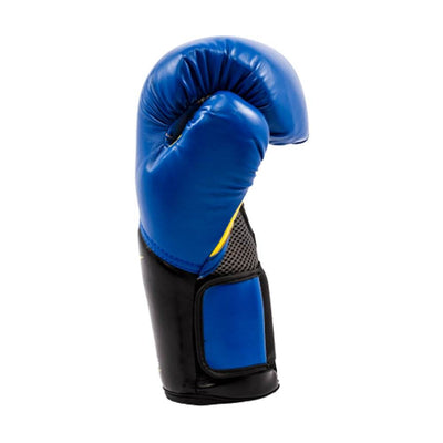 Everlast Blue Elite Pro Style Boxing Gloves 16 ounce & Black 120 Inch Hand Wraps
