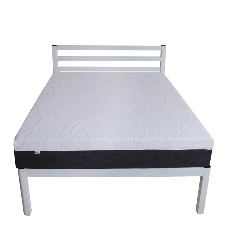 IntelliBASE 10 Inch CeriPUR Memory Foam Mattress & Bi Fold Metal Bed Frame, Twin