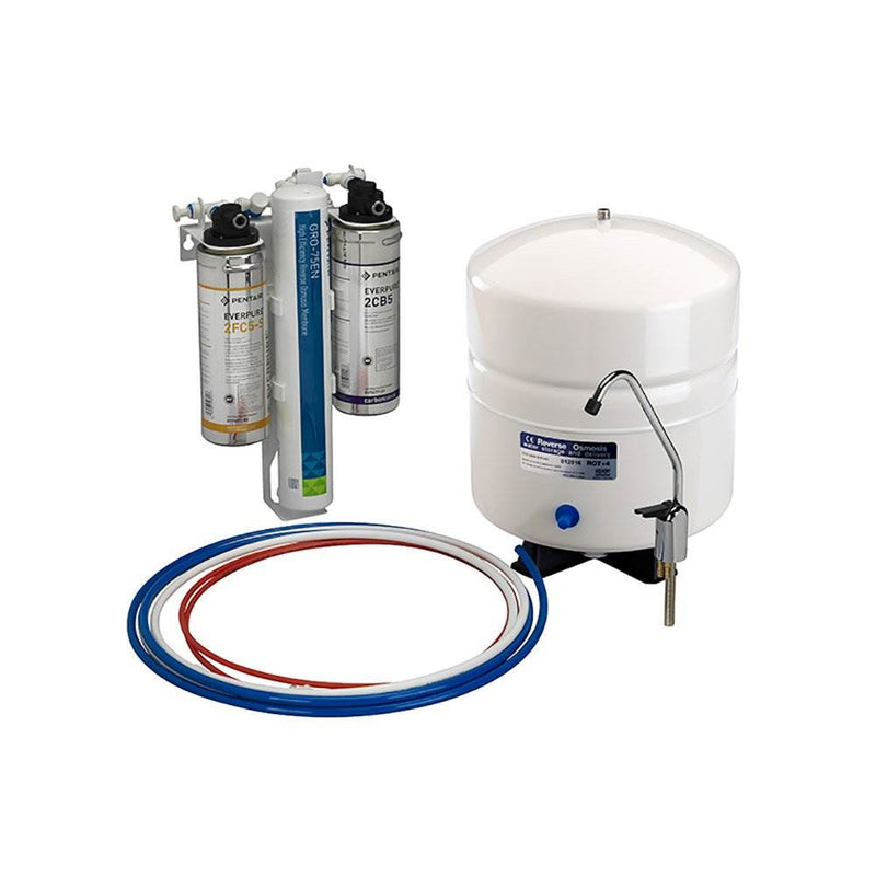 Pentair Everpure LVRO 75HE Reverse Osmosis Water Purifier Filter System/Faucet