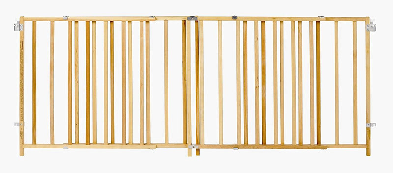 North States 4649 Supergate Extra Wide Swing Baby/Pet Gate, Wood (2 Pack)