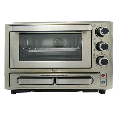 Avanti 1000 Watt Stainless Steel Portable Kitchen Countertop Pizza Toaster Oven