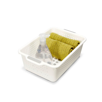 Madesmart Small Organizational Kitchen Bathroom Drawer Storage Basket (3 Pack)