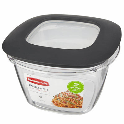 Rubbermaid Premier Easy Find Lids Clear Plastic Food Storage Containers (4 Pack)