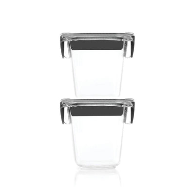 Rubbermaid Brilliance Food Storage Container, Mini, 0.5 Cup, Clear, 2 Pack