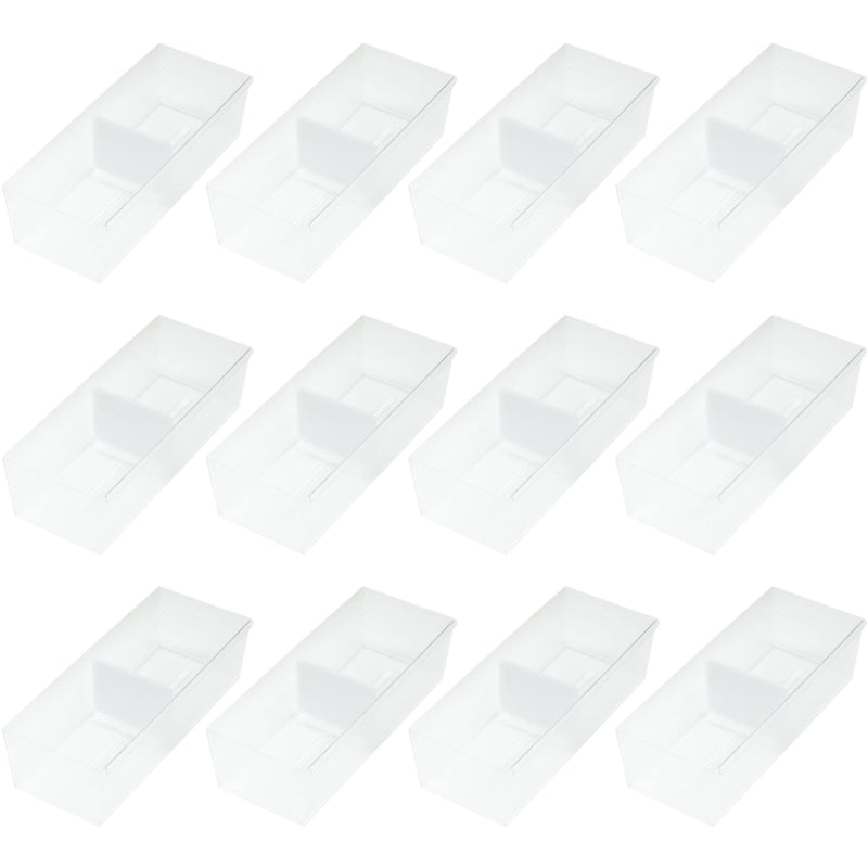 Like-It Dresser Drawer Storage Undergarment Organizer Divider Bin (12 Pack)