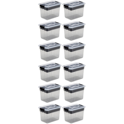 Ezy Storage Sort It 3 Liter Container Box Bin with Removable Tray (12 Pack)