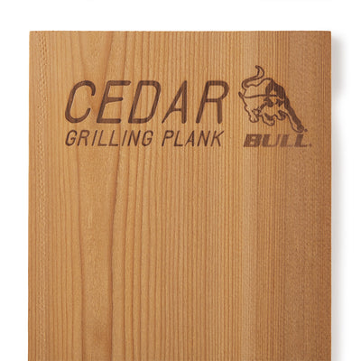 Bull Cedar Wood Fish Meat Grilling Smoking Cooking Plank Boards (Pack of 3)