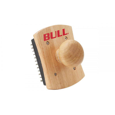 Bull 24127 PizzaQue Pizza Stone Scrubber with Stainless Steel Bristles, Brown