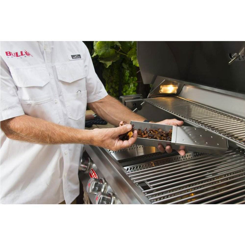 Bull 75000 Easy Fill Stainless Steel Smoker Box for Holding Wood Chips and Water