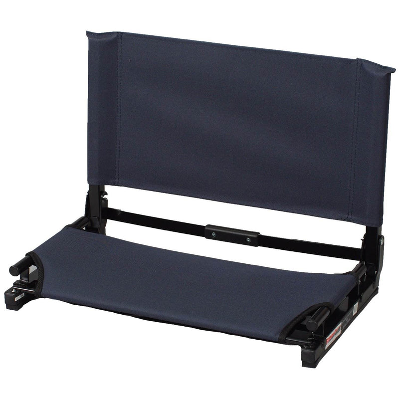 Stadium Chair Deluxe Game Changer Portable Fold Canvas Bleacher Seat, Graphite