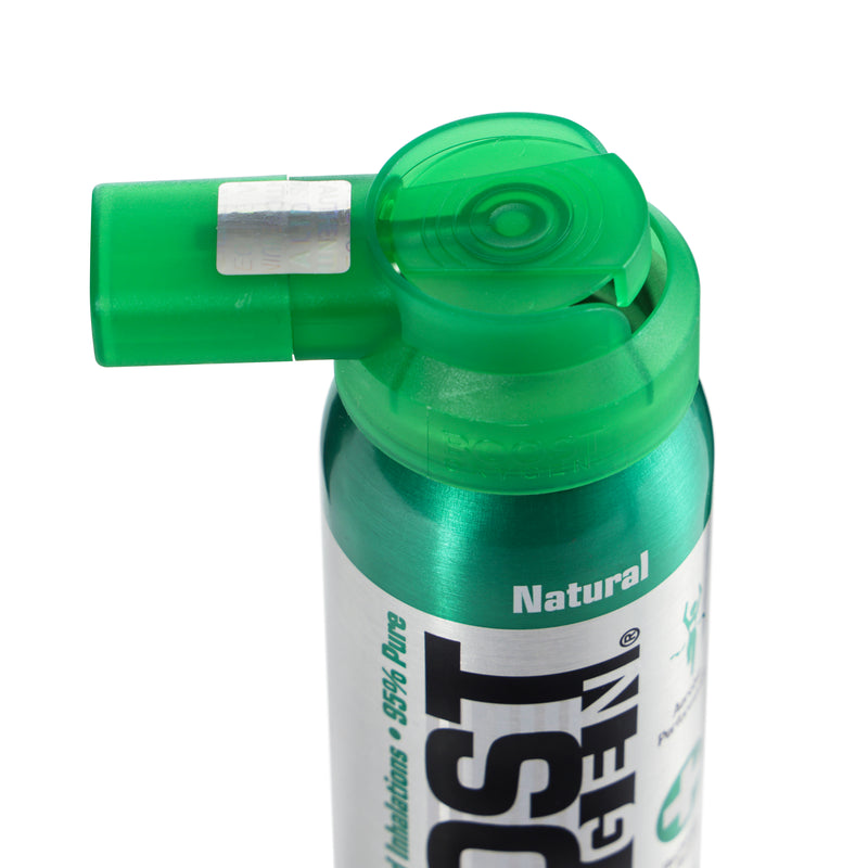 Boost Oxygen Canned 2-Liter Natural Inhaler Canister Bottle, Flavorless (8 Pack)