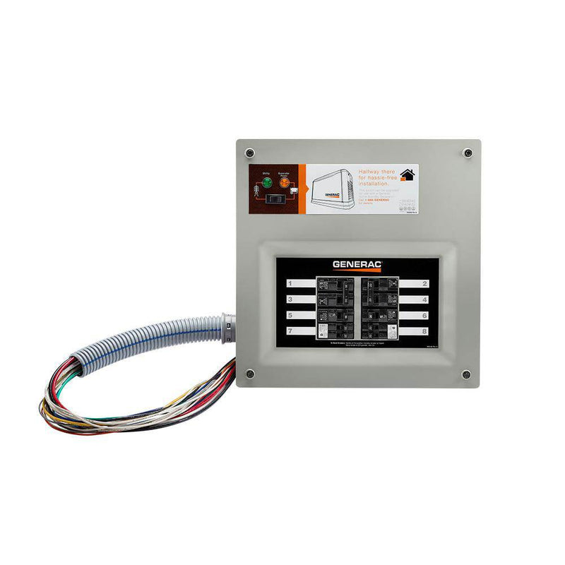 Generac Upgradeable 50 Amp Manual Transfer Switch Kit for 8 to 10 Circuits