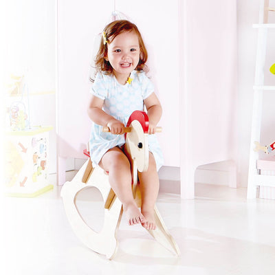 Hape Rock & Ride Kids Wooden Toy Rocking Horse w/ Handles for Toddlers(Open Box)