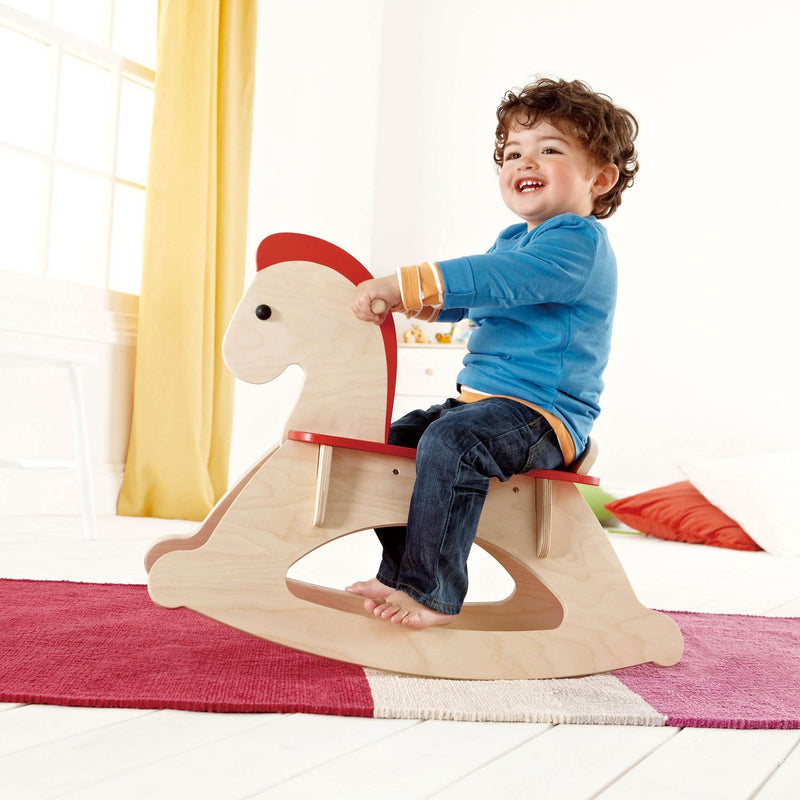 Hape Rock & Ride Kids Wooden Toy Rocking Horse w/ Handles for Toddlers(Open Box)