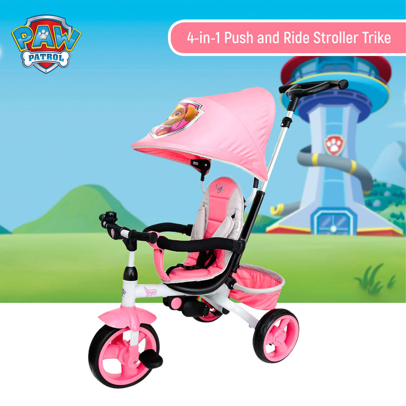 KidsEmbrace Nickelodeon Paw Patrol Skye 4 in 1 Push and Ride Tricycle - VMInnovations