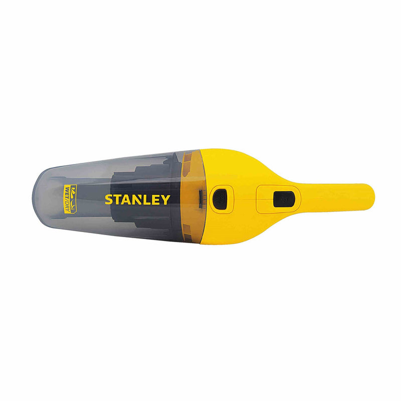 Stanley Rechargeable Bagless Cordless Handheld Wet/Dry Vacuum, Yellow